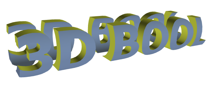A AND B - tube AND 3d text